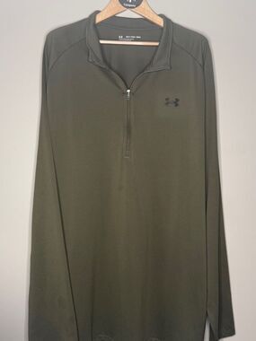 Under Armour Men’s Olive Green 1/4 Zip Performance Pullover Size 3XLT